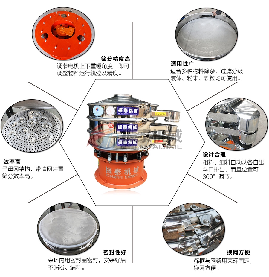 二氧化硅振動篩特點